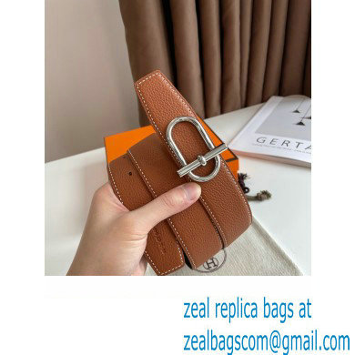 Hermes Ithaque belt buckle  &  Reversible leather strap 38 mm 02 2023
